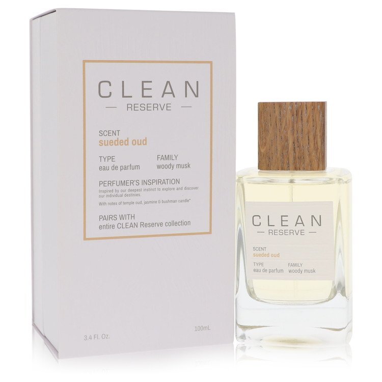 Clean Sueded Oud by Clean Eau de Parfum Spray 3.4 oz (For Woman)