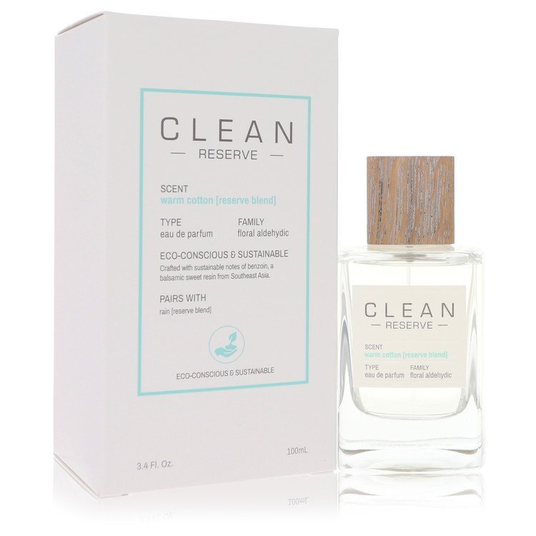 Clean Reserve Warm Cotton by Clean Eau de Parfum Spray 3.4 oz (For Woman)
