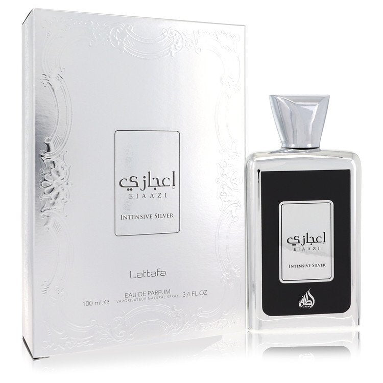 Lattafa Ejaazi Intensive Silver by Lattafa Eau De Parfum Spray 3.4 oz (Unisex)