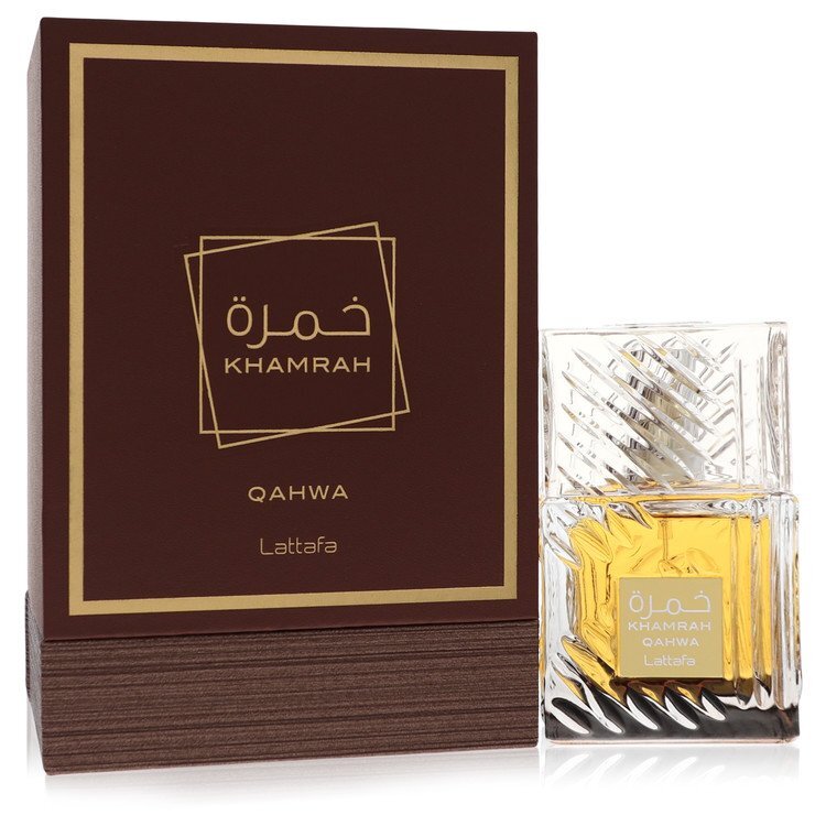 Lattafa Khamrah Qahwa by Lattafa Extrait de Parfum Spray (Unisex) 3.4 oz (For Man)