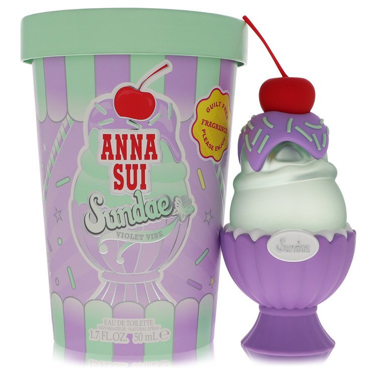 Anna Sui Sundae Violet Vibe by Anna Sui Eau de Toilette Spray 1.7 oz (For Woman)